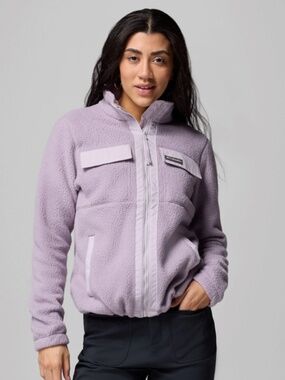 Columbia Women's Juniper Peak Full Zip Fleece Shale Purple - Size XS - EUC!